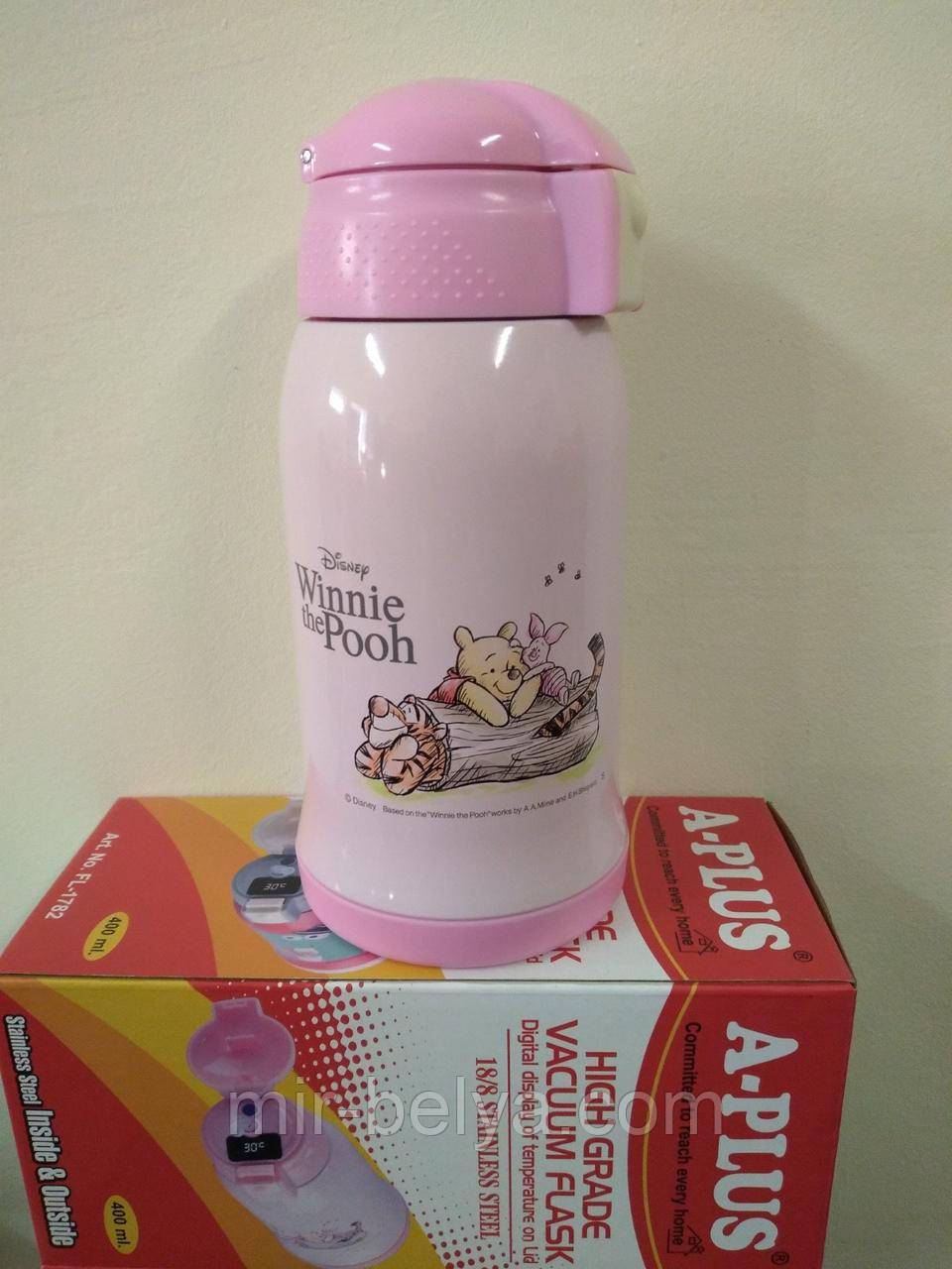 Термос з індикатором температури ,термос поїлка, фото 1