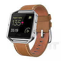 Ремешок TTech Leather Colourful Series Fitbit Blaze Brown