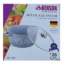 Казанок на 5,8 літрів з ГРАНІТНИМ покриттям Benson BN-318