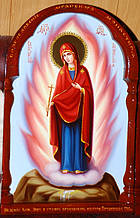 Ікона "Явлення Божої Матері в вогняному стовпі на Почаївській горі"