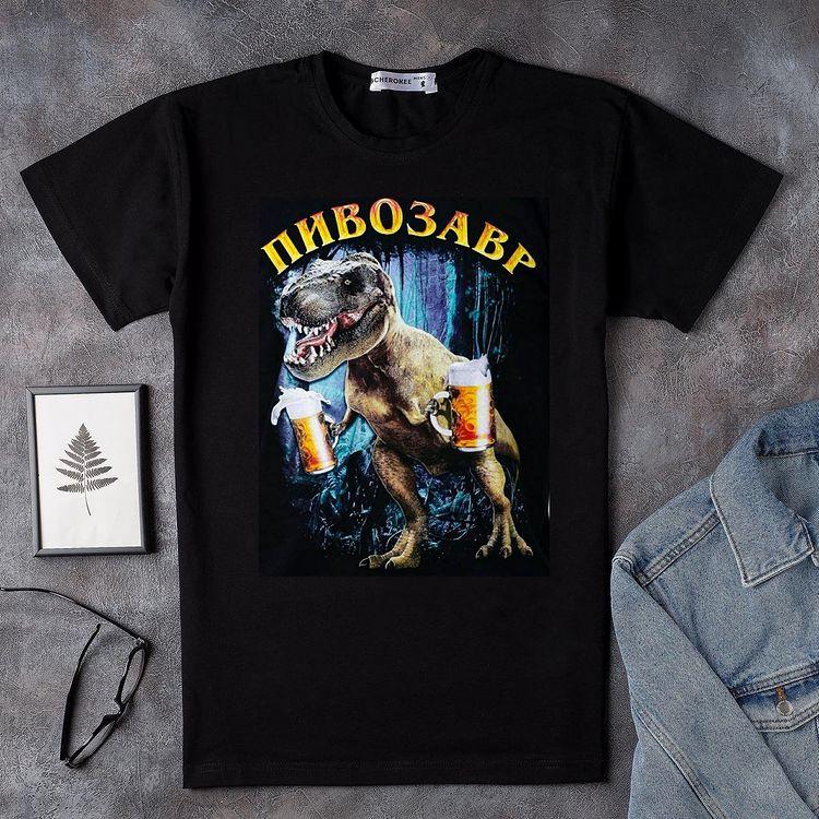 Футболка "Пивозавр" Білий, L (ID#1498810767), цена: 499 ₴, купить на ...