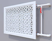 Декоративная решетка на батарею из МДФ | Экран для радиатора | Накладка на батарею 600*600