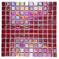 Стеклянная мозаика Glass Mosaic красная IU1108 Red Pearl 31,7x31,7 за 1 ШТ