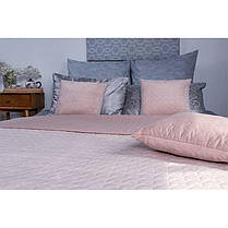 Покривало на ліжко, диван Руно Велюр персиковий 220х240 двостороннє євро, фото 2