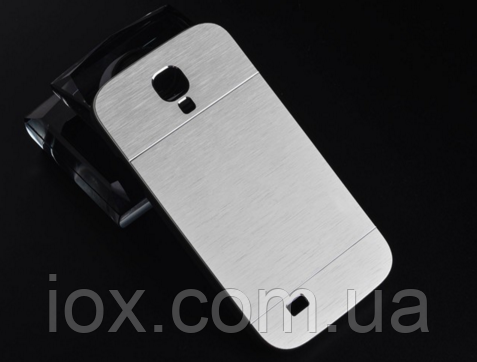 Чохол срібний Motomo на Samsung GalaxyS4 (i9500)