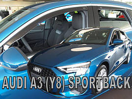 Дефлектори вікон (вітровики) Audi A3 (Y8) 2020+ 4D (вставні, 4шт) Sportback (Heko)