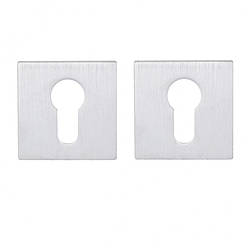 Дверна накладка під циліндр Comit матовий хром