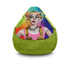 Крісло мішок "Harley Quinn. Kiss" Флок