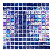 Скляна мозаїка Glass Mosaic NI1207 Blue Rain 31,7x31,7 за 1 ШТ