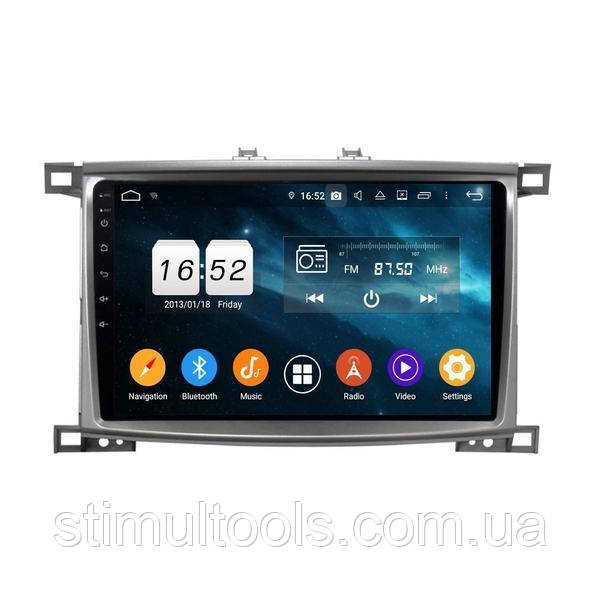 Штатна магнітола (2005-2008) TOYOTA LAND CRUISER 100 Android 10.1-2+16GB, фото 1
