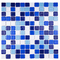 Скляна мозаїка Glass Mosaic UM0716 Mix 001 31,7x31,7 за 1 ШТ