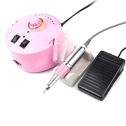 Фрезер ZS-605 на 80 Вт і 45000 об/хв для манікюру і педикюру (pink), фото 1