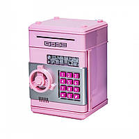 Копилка сейф детская с кодовым замком SD Toys Розовый