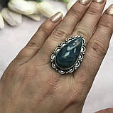 Апатит кільце крапля з натуральним апатитом 16,5 розмір Індія!, фото 2