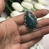 Апатит кільце крапля з натуральним апатитом 16,5 розмір Індія!, фото 4