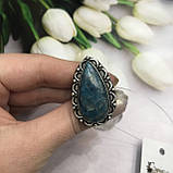Апатит кільце крапля з натуральним апатитом 16,5 розмір Індія!, фото 6