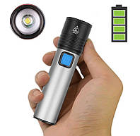 Карманный аккумуляторный USB ЛЕД фонарик (BL K31) ліхтарик ручной светодиодный на аккумуляторе (NS)