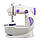 Міні швейна машинка 4в1 SM - 201 Біла, портативна маленька швейна машинка електрична | мини швейная машинка, фото 2