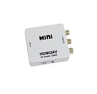 Переходник hdmi на тюльпаны (AV) MINI HDMI2AV конвертер видеосигнала hdmi в av (RCA) (NS)