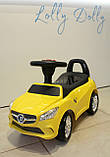 Машинка каталка-толокар Mercedes Bambi M 3147C Мерседес, Жовтий, фото 3