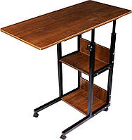 Приліжковий столик на коліщатках для ноутбука модель В22, маленький журнальний столик | журнальный столик