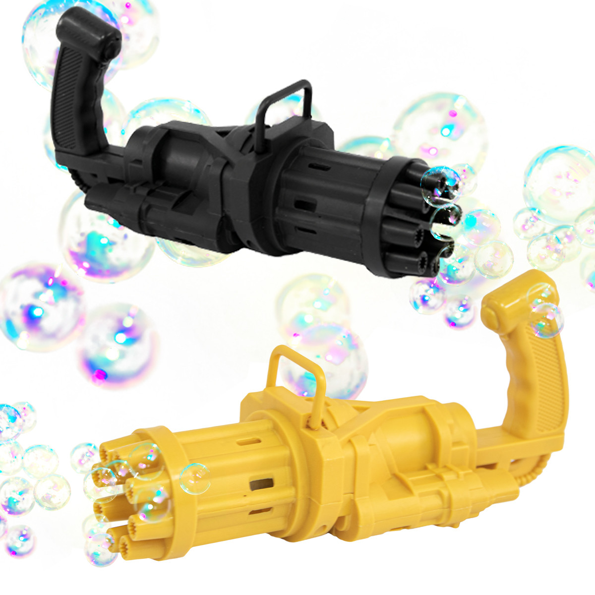 Пулемет для мыльных пузырей Bubble machine Желтый, генератор мыльных пузырей (генератор бульбашок) (NS) - фото 2 - id-p1498875001