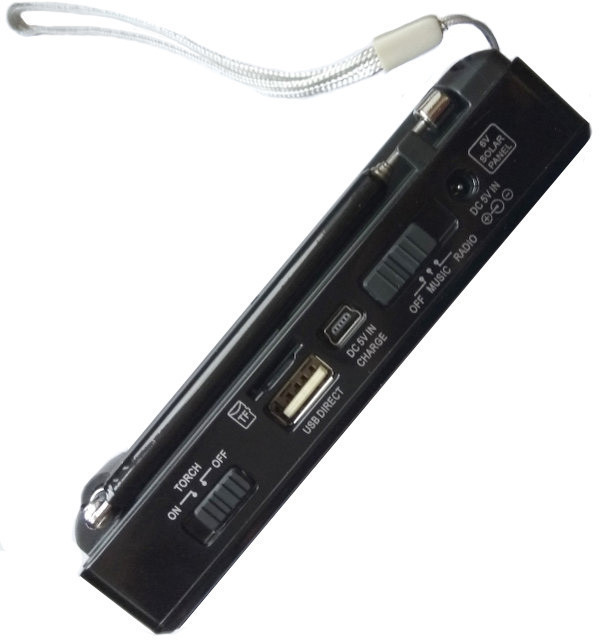 Радиоприемник c USB + Micro SD и аккумулятором, Golon RX-2277 Чёрный с MP3 плеером от флешки (NS) - фото 5 - id-p1498875003