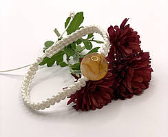 Браслет із натурального бурштину куля, браслет із бурштину