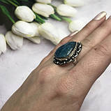 Апатит кільце крапля з натуральним апатитом 16,5 розмір Індія!, фото 2