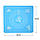 Силіконовий килимок для випічки 29x26 см, колір - Блакитний, килимок для розкочування тіста, фото 2