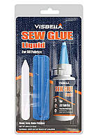 Текстильный клей для ткани Visbella Sew Glue Liquid 60ml, клей для кожи и одежды | клей для тканини (NS)