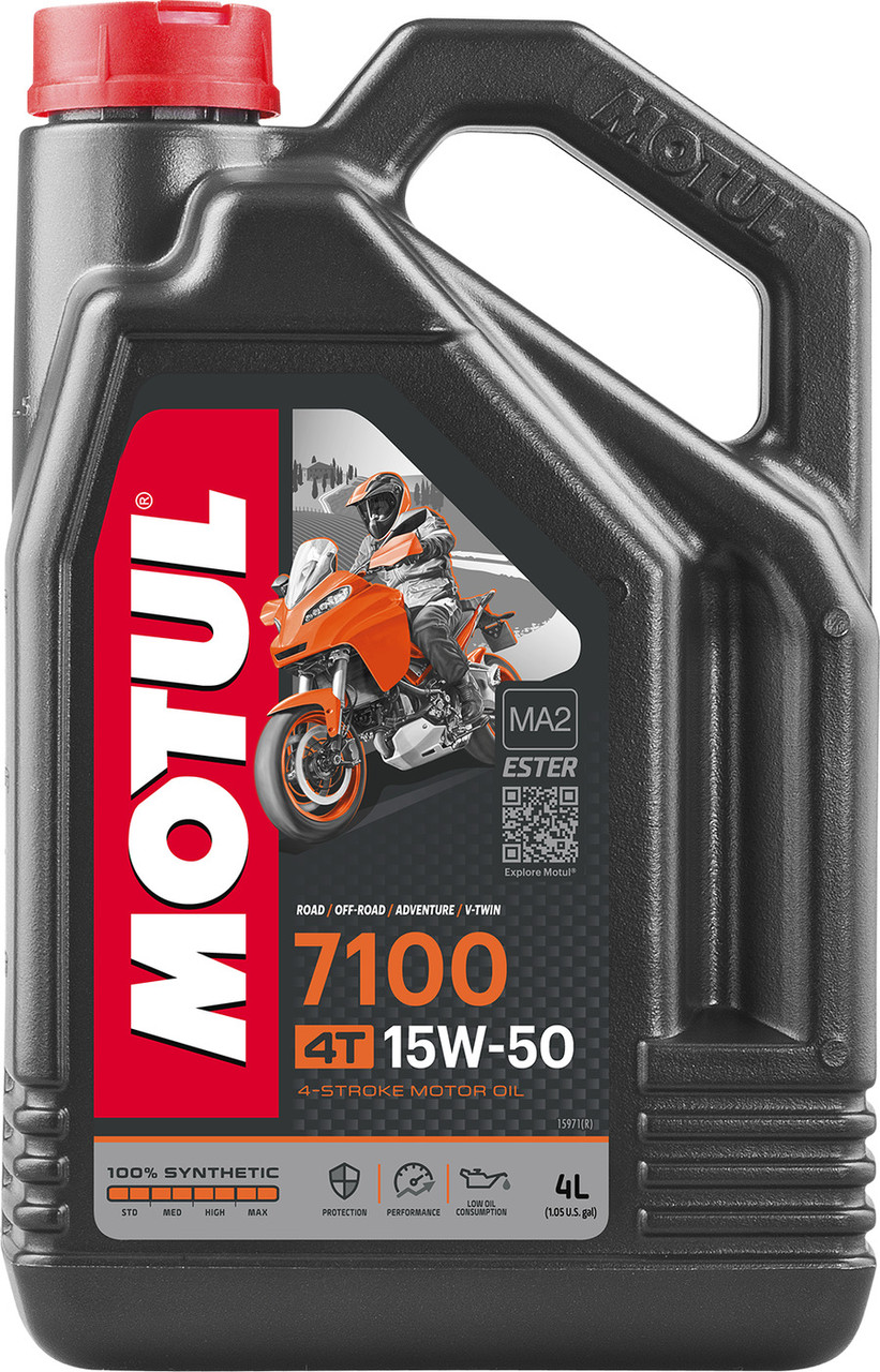 Масло моторное синтетическое для мотоцикла Motul 7100 4T 15W50, 4л - фото 1 - id-p51352712