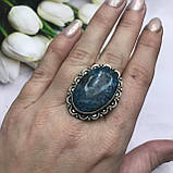 Апатит кільце овал з натуральним апатитом 18,8 розмір Індія!, фото 3