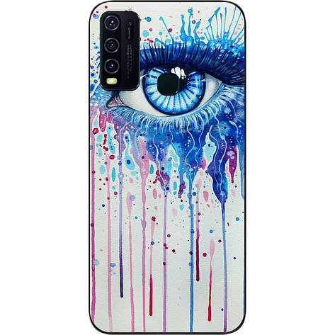 Силіконовий бампер для Vivo Y30 із зображенням Очей, фото 1