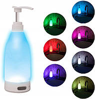 Диспенсер для мыла с подсветкой Soap Britte Dispenser Nightlight, дозатор для жидкого мыла пластиковый (GK)