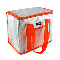 Изотермическая сумка-холодильник "Sannea" Cooler Bag Оранжевая на 16 л, переносная термосумка для обедов (FV)