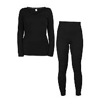 Комплект жіночої білизни для повсякденного носіння Чорний, термобілизна для жінок з доставкою