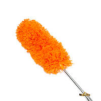 Пипидастр для смахивания пыли Microfibre Duster 33-80 см оранжевый, метелка для сбора пыли (GK)