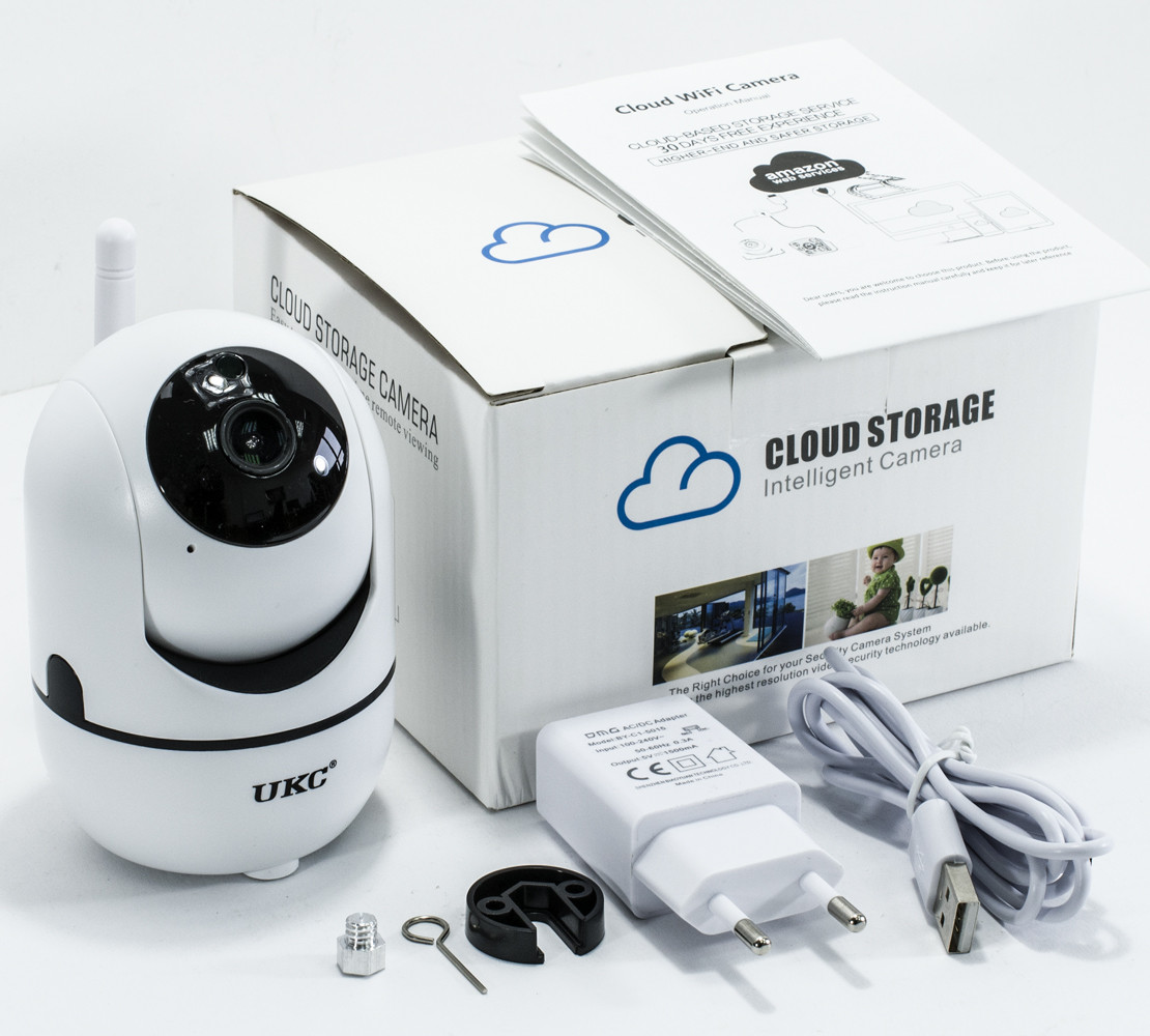 Поворотная WiFi IP камера видеонаблюдения для дома и квартиры UKC CAD Y13G Вай Фай видеонаблюдение (GK) - фото 2 - id-p1498935577