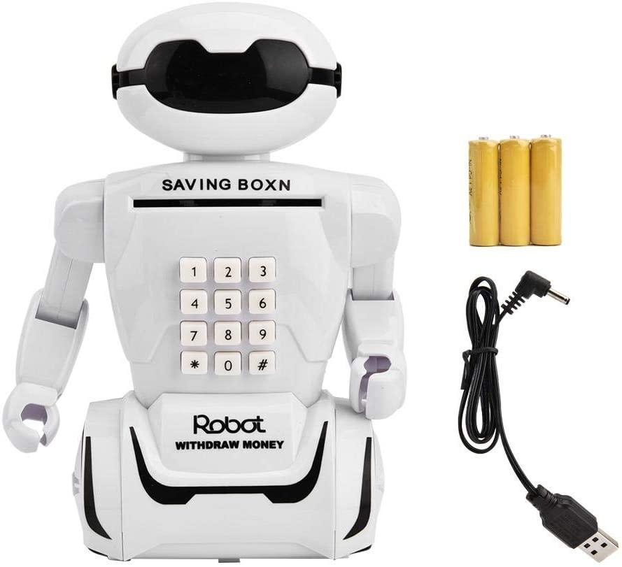 Детский интерактивный робот сейф "Robot Piggy Bank", игрушка копилка детская, сейф для детей (ST) - фото 3 - id-p1498957489