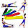 Стрічковий еспандер для фітнесу набір, Fitness Tape, резинки для тренувань і спорту (5 еспандерів/уп.), фото 3