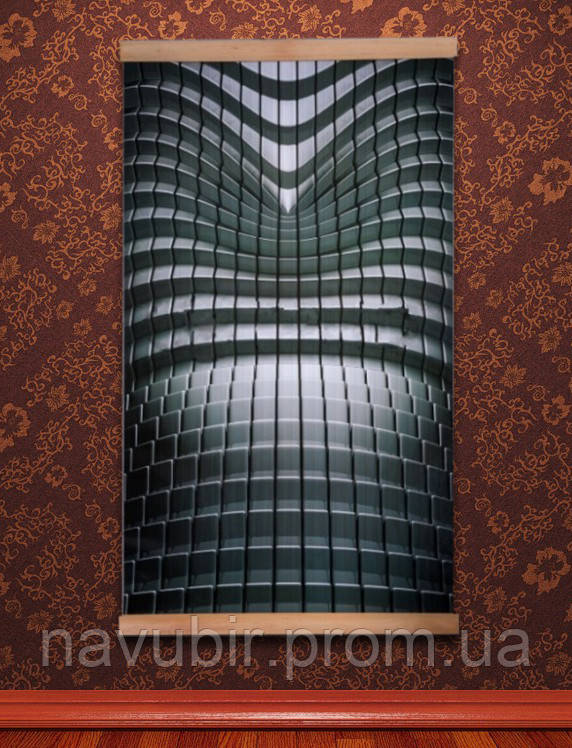 Картина обігрівач Тріо (Абстракція Хай-Тек) настінний плівковий інфрачервоний електрообігрівач