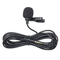 Микрофон петличка проводная We-Media M-01, петличный микрофон для телефона, камеры | мікрофон петлічка (TO)