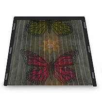 Москітна сітка на двері на магнітах Insta Screen (Magic Mesh) з метеликами, антимоскітна шторка