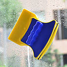 Розпродаж! Магнітна щітка для миття вікон Double Side Glass Cleaner 12 см, скребок для миття вікон
