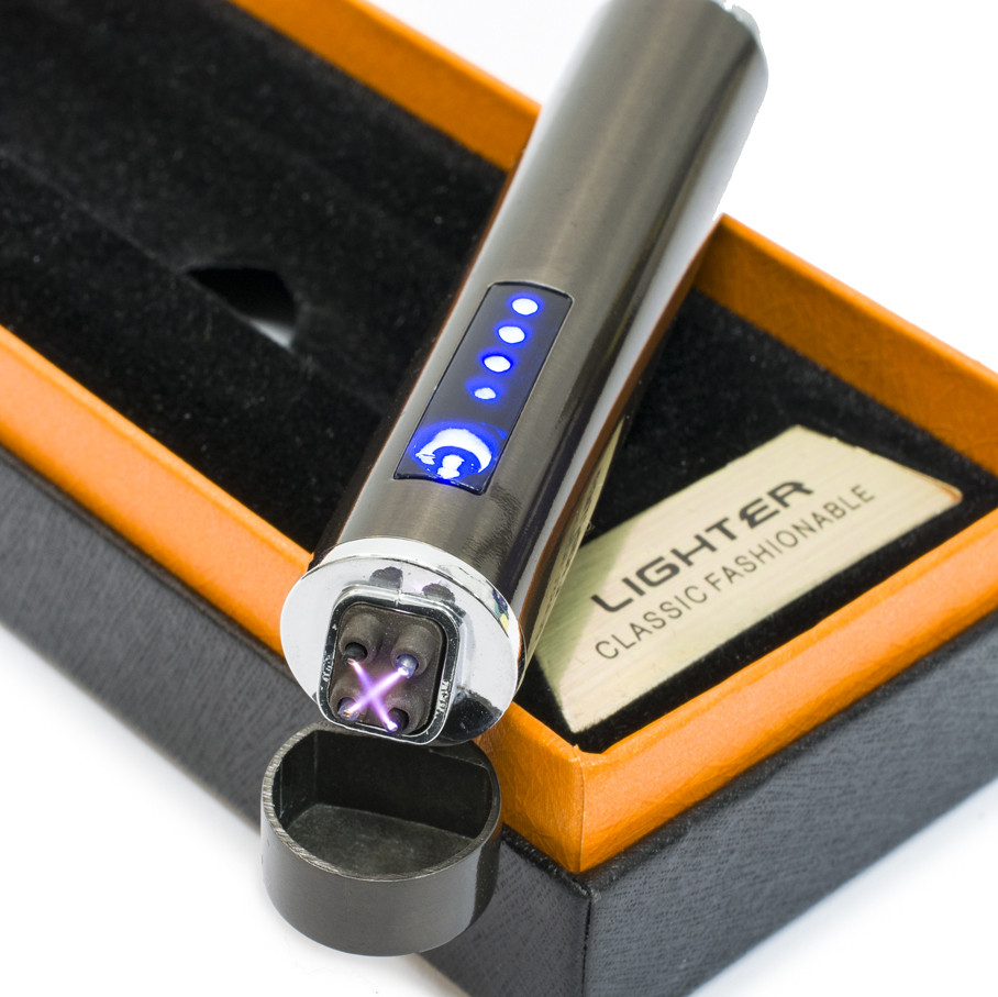 Плазменная подарочная сенсорная электро-зажигалка (USB ZGP 2) электро-импульсная электро-дуговая ЮСБ (TS) - фото 2 - id-p1498948558