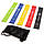 Резинка для фітнес вправ, (46798), 5 кольорів в наборі, фітнес стрічка, U-Powex (5 эспандерів./уп.), фото 3