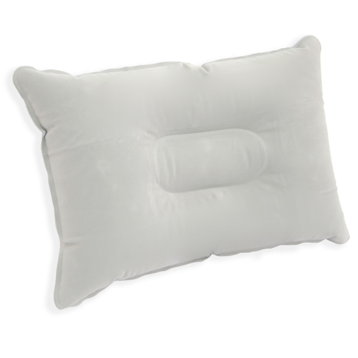 Надувная Серая подушка в дорогу 34х24 см, надувная туристическая подушка в машину под голову (TO) - фото 1 - id-p1498952100