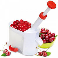 Прибор для удаления косточек из вишни, вишнечистка Белая, машинка для выдавливания косточек (TI)