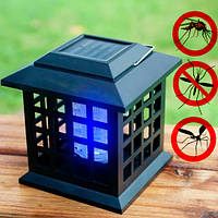 Светодиодная лампа от комаров уличная Solar Monster Zapper 2 в 1, фонарь от комаров на солнечной батарее (FV)